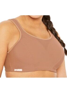 NWOT GLAMORISE High Impact Cami Wire Sports Bra SIZE 40G Cappucino Style 9160